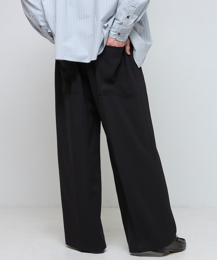 Firsthand Wide straight Slacks 寬版打褶休閒褲