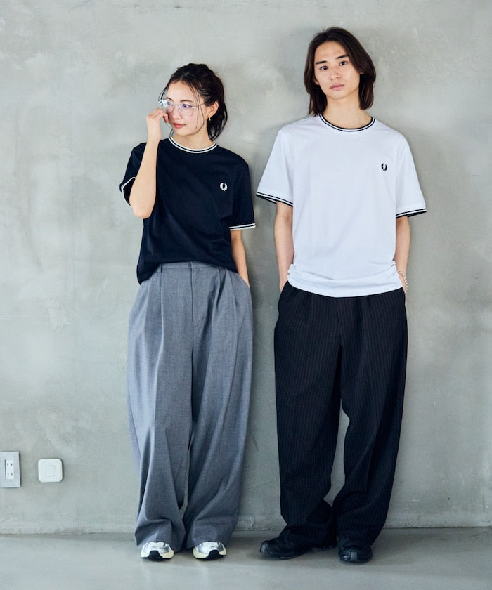 FRED PERRY Twin Tipped T-Shirt / M1588 簡約刺繡短袖T恤