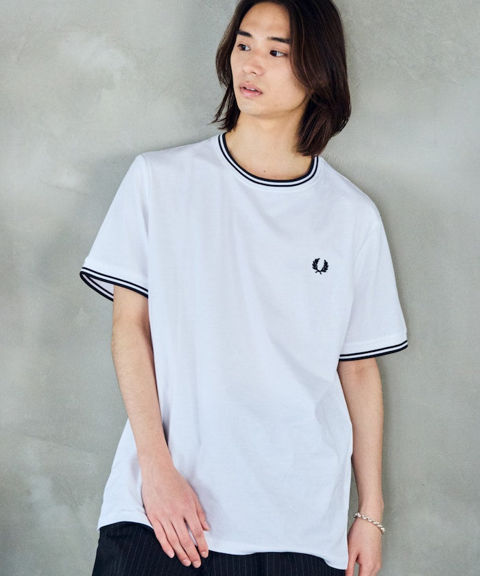 FRED PERRY Twin Tipped T-Shirt / M1588 簡約刺繡短袖T恤
