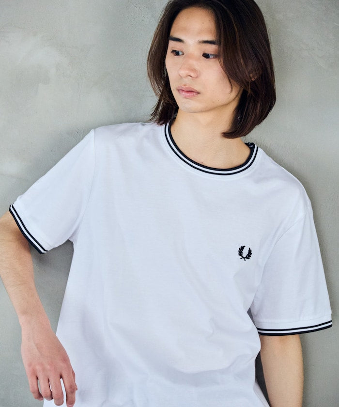 FRED PERRY Twin Tipped T-Shirt / M1588 簡約刺繡短袖T恤