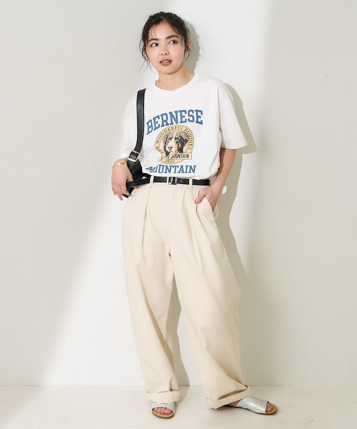 FREAK'S STORE Dog College T-shirt 復古狗夠圖案短袖T恤