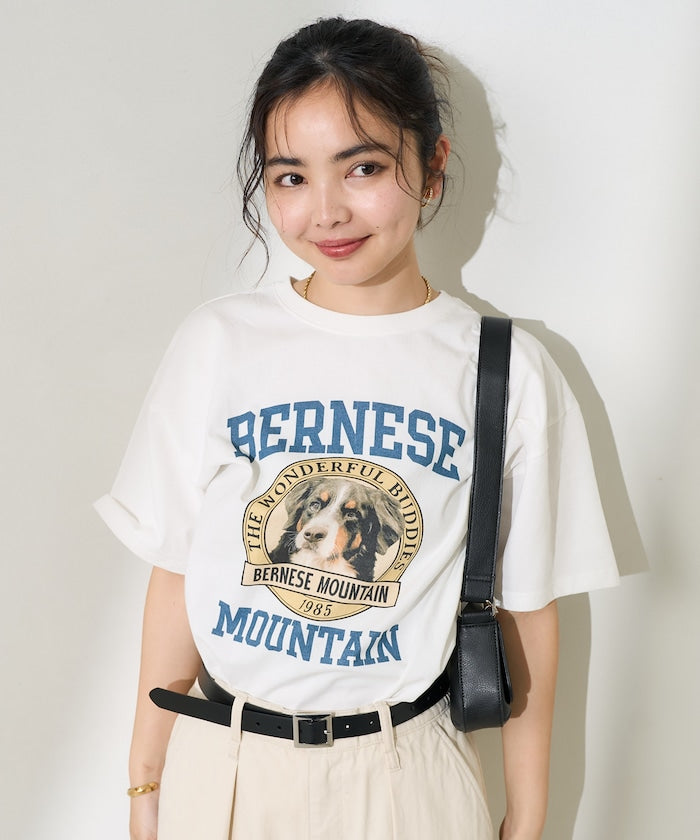 FREAK'S STORE Dog College T-shirt 復古狗夠圖案短袖T恤
