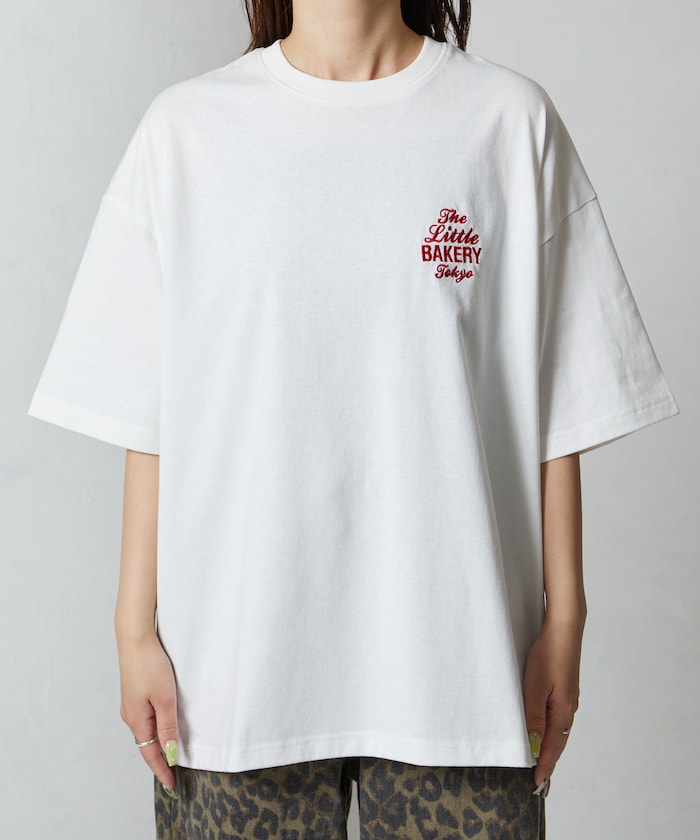 FREAK'S STORE x The Little BAKERY Tokyo logo embroidered Short sleeve T-shirt 印花刺繡短袖T恤
