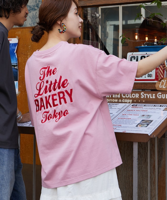 FREAK'S STORE x The Little BAKERY Tokyo logo embroidered Short sleeve T-shirt 印花刺繡短袖T恤