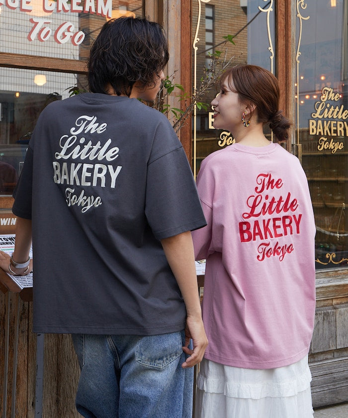 FREAK'S STORE x The Little BAKERY Tokyo logo embroidered Short sleeve T-shirt 印花刺繡短袖T恤