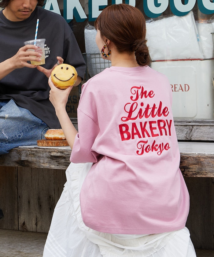 FREAK'S STORE x The Little BAKERY Tokyo logo embroidered Short sleeve T-shirt 印花刺繡短袖T恤