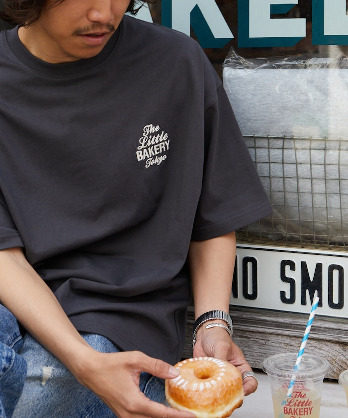 FREAK'S STORE x The Little BAKERY Tokyo logo embroidered Short sleeve T-shirt 印花刺繡短袖T恤