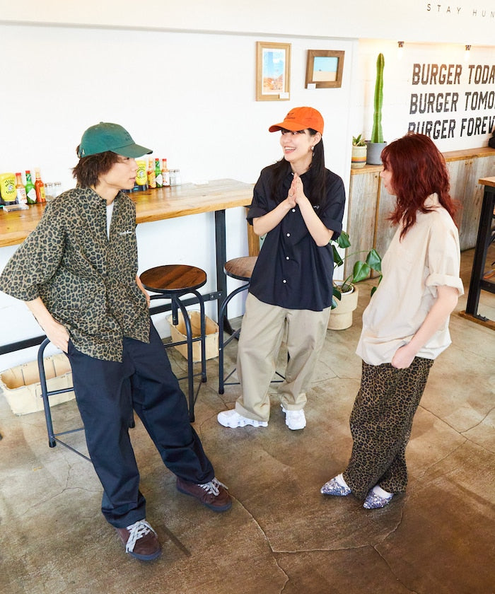 FREAK'S STORE x SHE WOLF DINER Big Silhouette Design Embroidered S/S Shirt 刺繡短袖襯衫