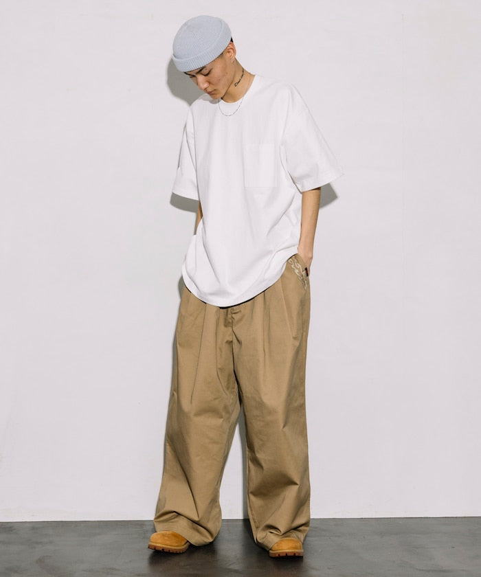 FREAK'S STORE 10.5 oz. HEAVY WEIGHT short sleeve crew neck pocket T-shirt 寬版口袋短袖T恤