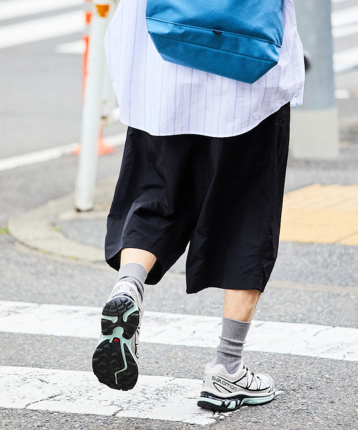 FREAK'S STORE Loose fit nylon tuck wide easy shorts 寬版尼龍休閒短褲
