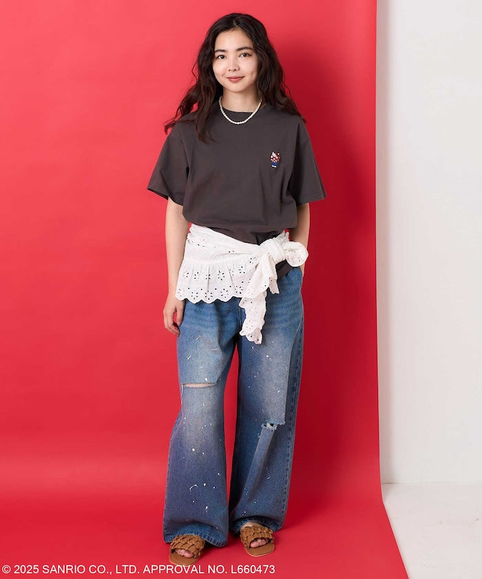 FREAK'S STORE X SANRIO HELLO KITTY 背面印花短袖T恤