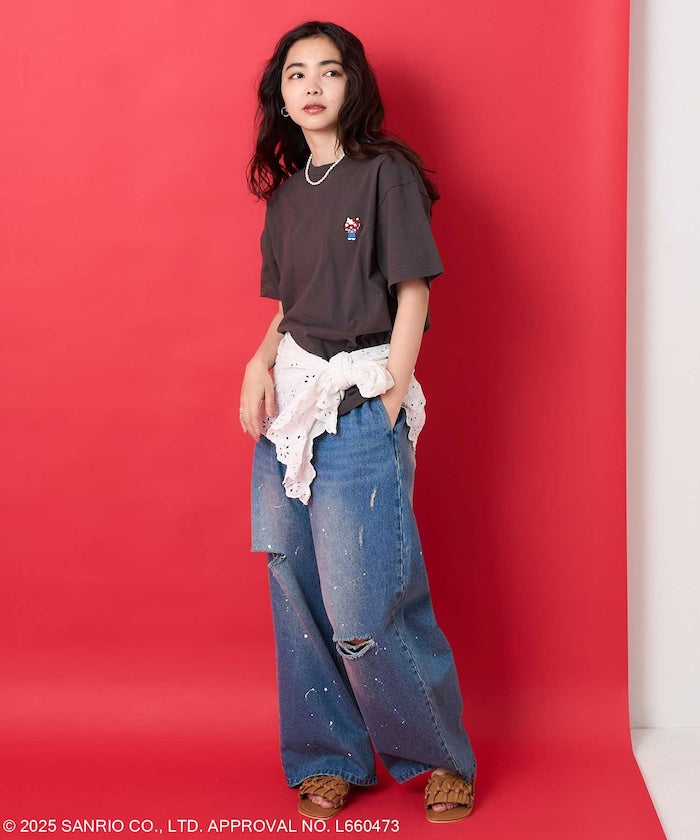 FREAK'S STORE X SANRIO HELLO KITTY 背面印花短袖T恤