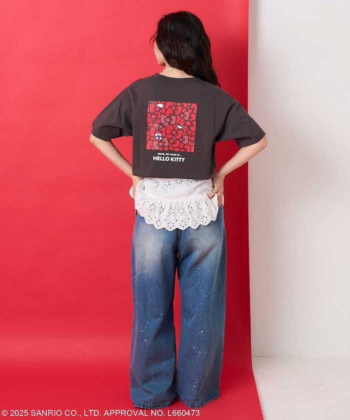 FREAK'S STORE X SANRIO HELLO KITTY 背面印花短袖T恤