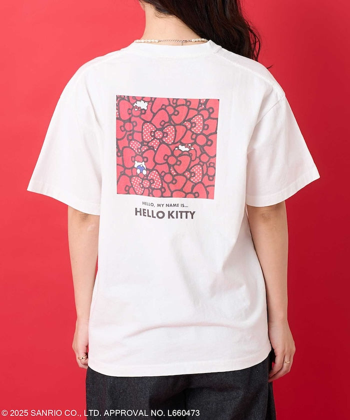 FREAK'S STORE X SANRIO HELLO KITTY 背面印花短袖T恤