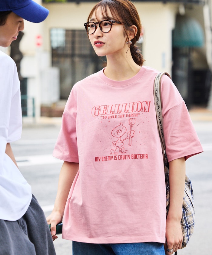FREAK'S STORE GELLLION Relaxed Fit Crew Neck Printed T-Shirt / BACTERIA 印花短袖T恤