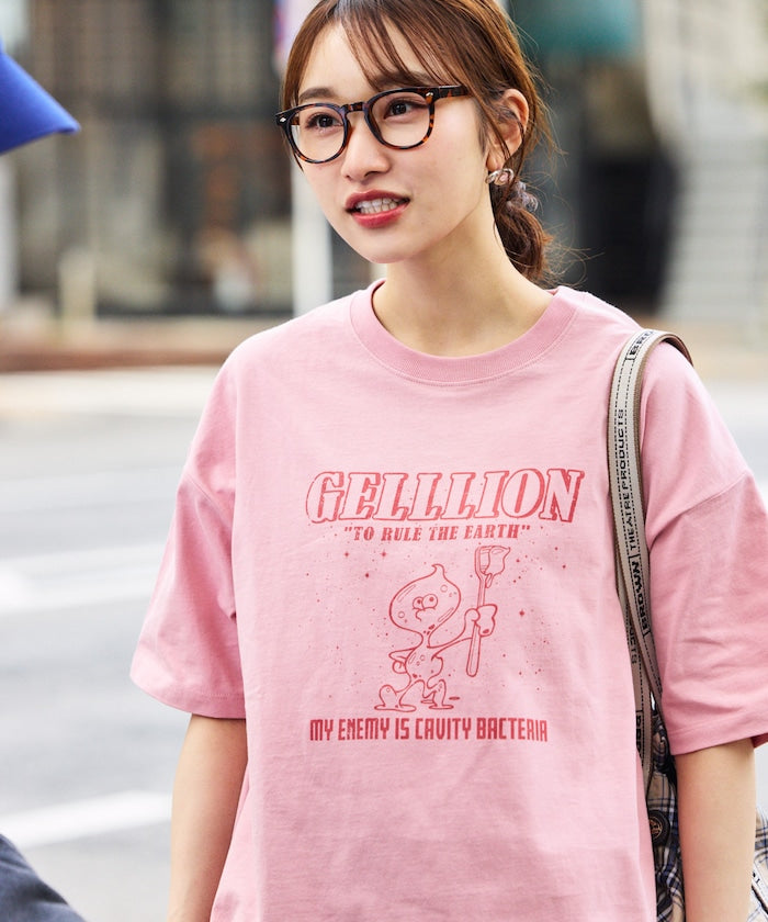 FREAK'S STORE GELLLION Relaxed Fit Crew Neck Printed T-Shirt / BACTERIA 印花短袖T恤