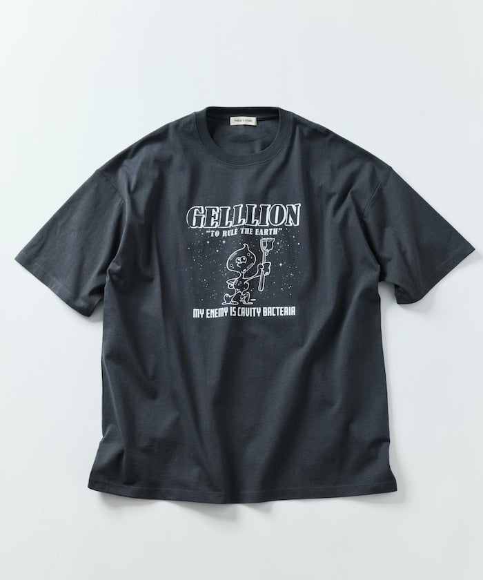 FREAK'S STORE GELLLION Relaxed Fit Crew Neck Printed T-Shirt / BACTERIA 印花短袖T恤