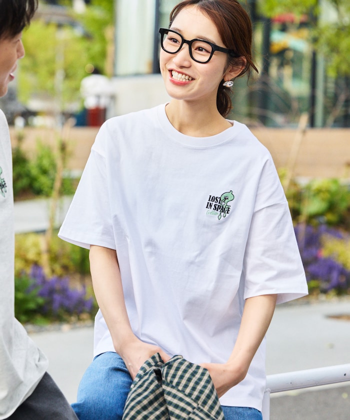 FREAK'S STORE GELLLION Relaxed Fit Crew Neck Printed T-Shirt / GEL OP 刺繡圖案短袖T恤