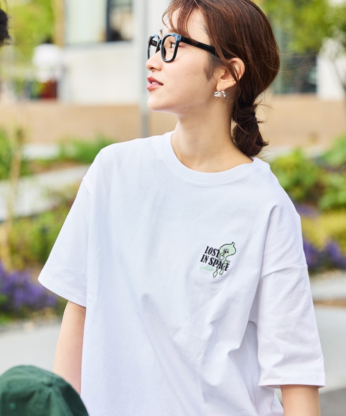 FREAK'S STORE GELLLION Relaxed Fit Crew Neck Printed T-Shirt / GEL OP 刺繡圖案短袖T恤