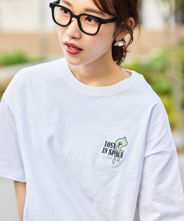 FREAK'S STORE GELLLION Relaxed Fit Crew Neck Printed T-Shirt / GEL OP 刺繡圖案短袖T恤
