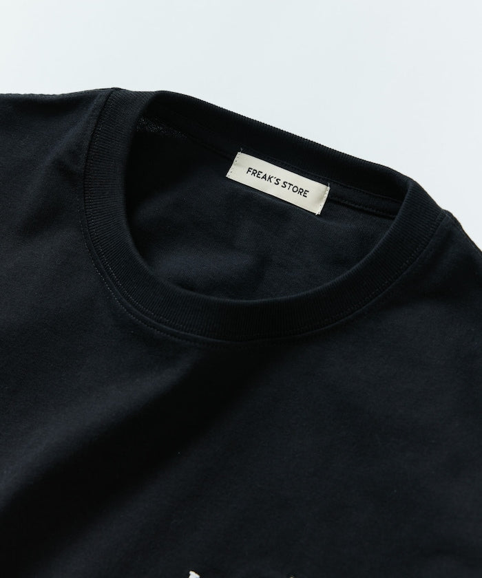 FREAK'S STORE GELLLION Relaxed Fit Crew Neck Printed T-Shirt / GEL OP 刺繡圖案短袖T恤