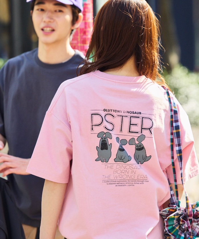 FREAK'S STORE PSTER Puster Relaxed Fit Back Print Crew Neck T-Shirt / THREE PSTER 印花短袖T恤