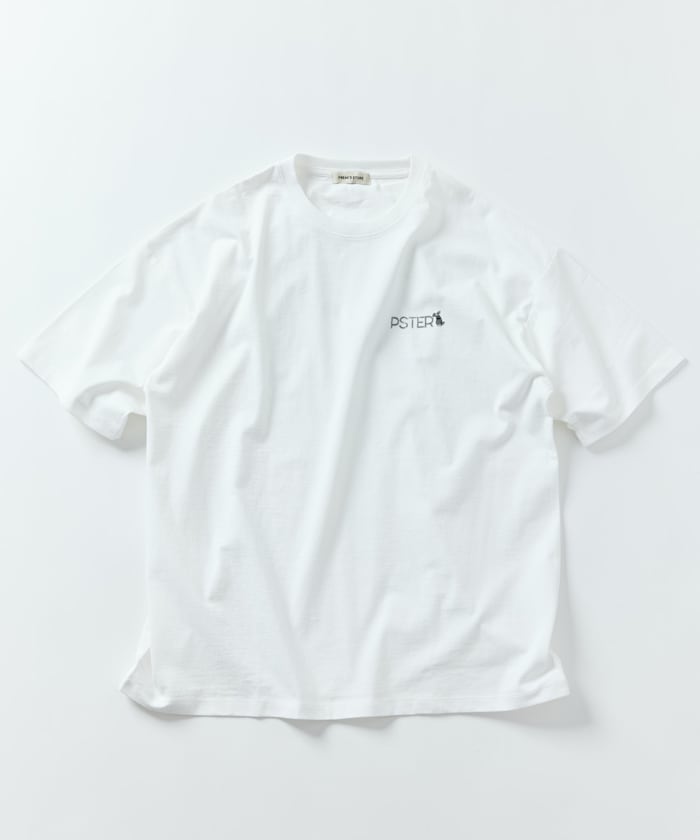 FREAK'S STORE PSTER Puster Relaxed Fit Back Print Crew Neck T-Shirt / THREE PSTER 印花短袖T恤