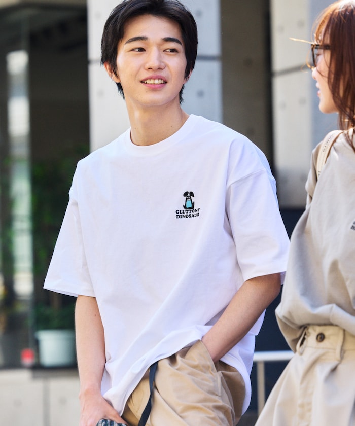 FREAK'S STORE PSTER Puster Relaxed Fit Back Print Crew Neck T-Shirt / PSTER OP 刺繡圖案短袖T恤