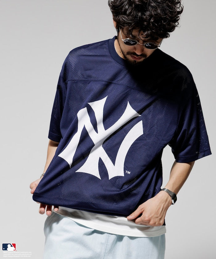 FREAK'S STORE MLB Major League Baseball Mesh Crew Neck T-Shirt 透氣短袖T恤