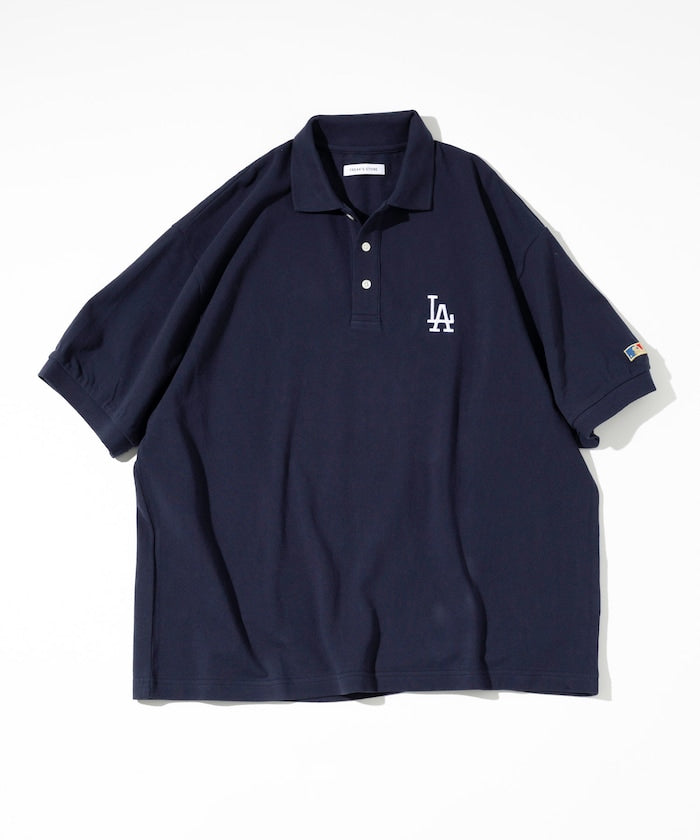 FREAK'S STORE MLB Major League Baseball One Point Logo Polo Shirt 刺繡短袖Polo衫