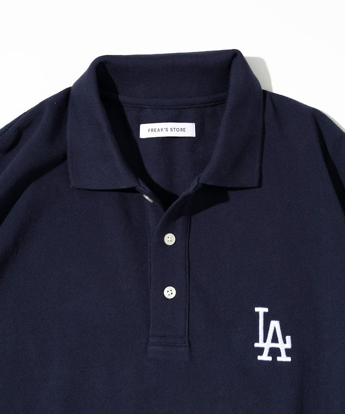 FREAK'S STORE MLB Major League Baseball One Point Logo Polo Shirt 刺繡短袖Polo衫