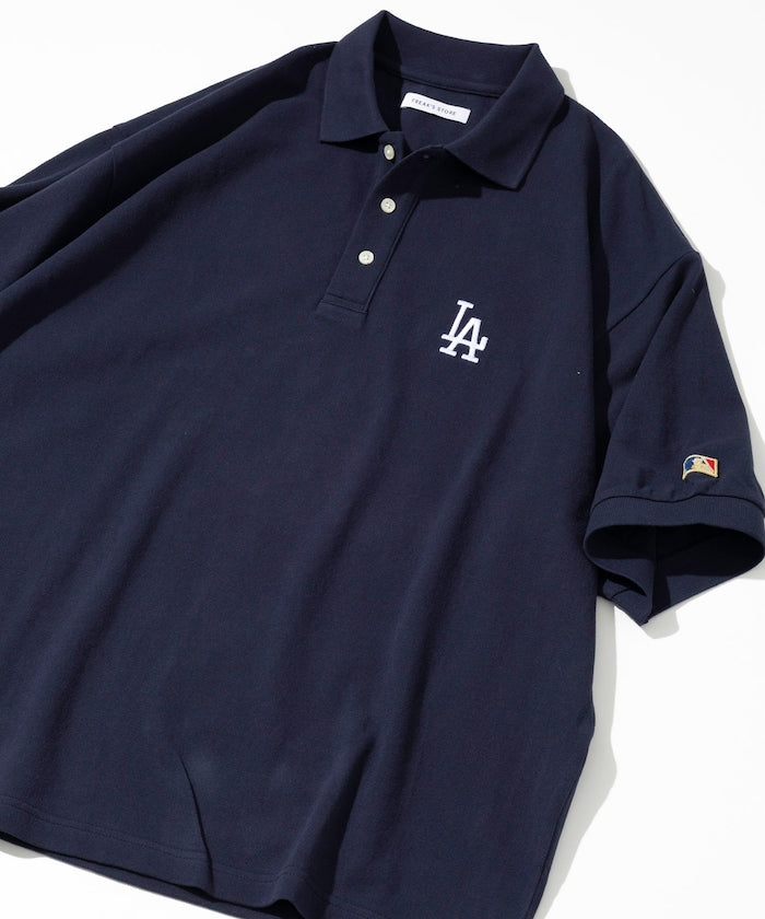 FREAK'S STORE MLB Major League Baseball One Point Logo Polo Shirt 刺繡短袖Polo衫