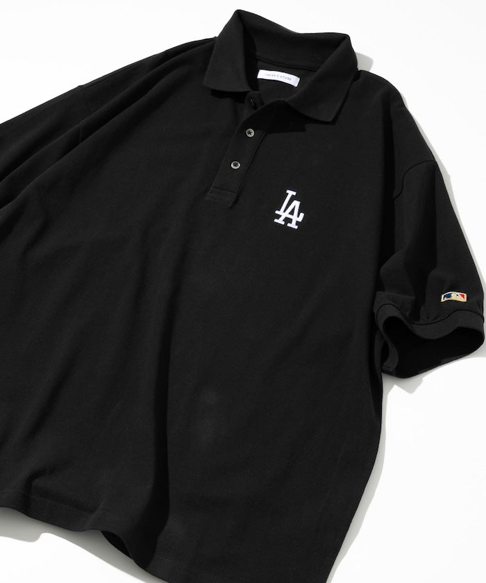 FREAK'S STORE MLB Major League Baseball One Point Logo Polo Shirt 刺繡短袖Polo衫