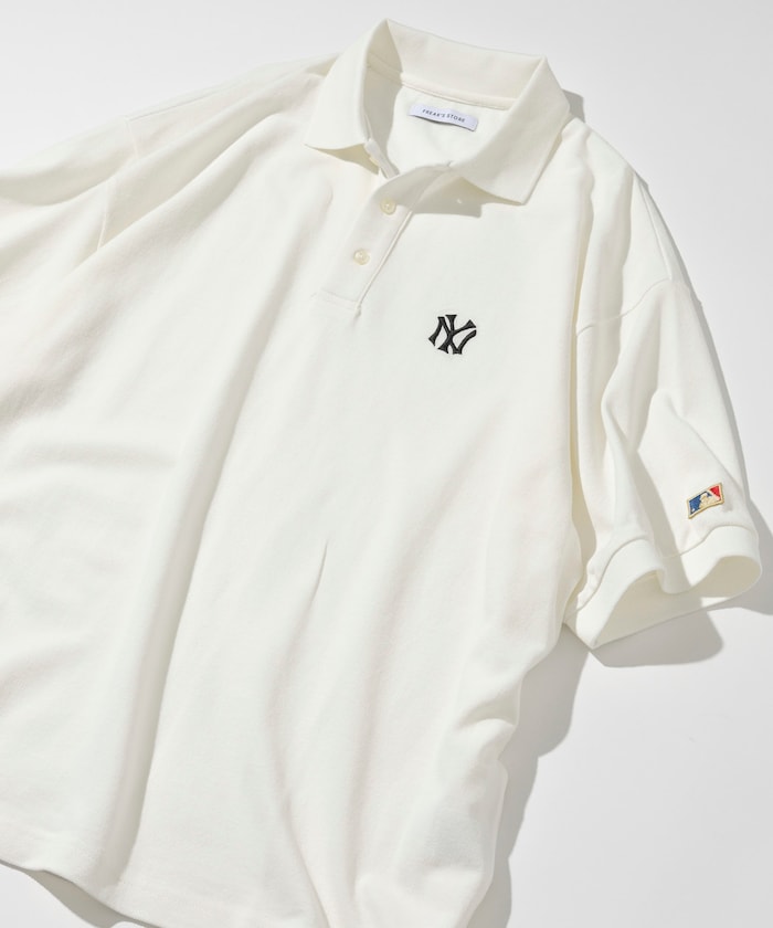 FREAK'S STORE MLB Major League Baseball One Point Logo Polo Shirt 刺繡短袖Polo衫