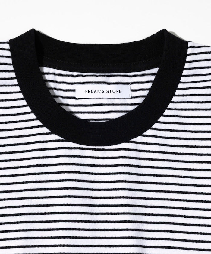FREAK'S STORE MLB Major League Baseball Pin Border T-Shirt 短袖條紋T恤