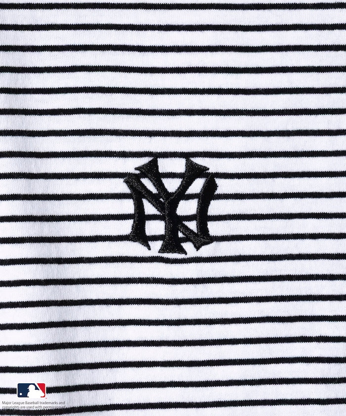 FREAK'S STORE MLB Major League Baseball Pin Border T-Shirt 短袖條紋T恤