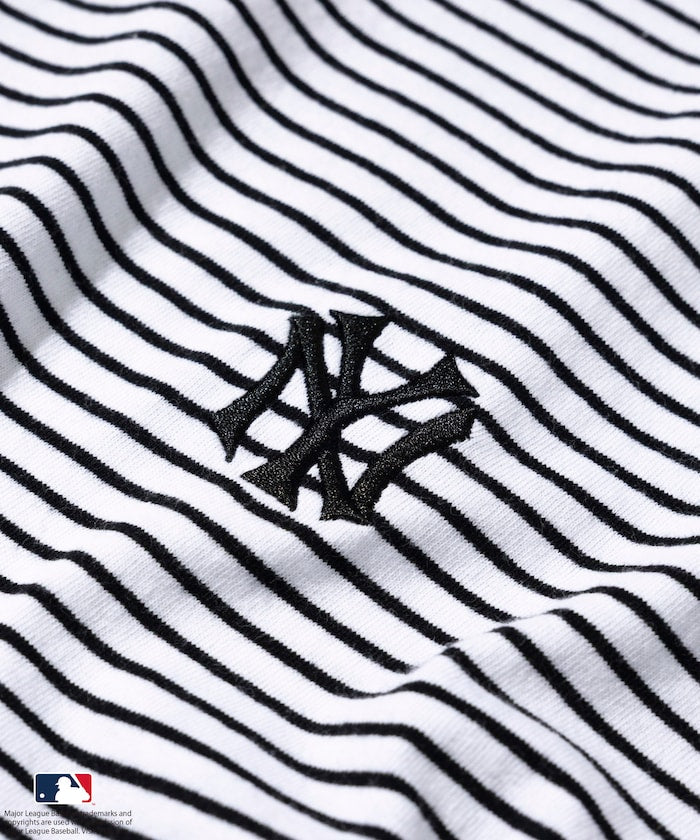 FREAK'S STORE MLB Major League Baseball Pin Border T-Shirt 短袖條紋T恤