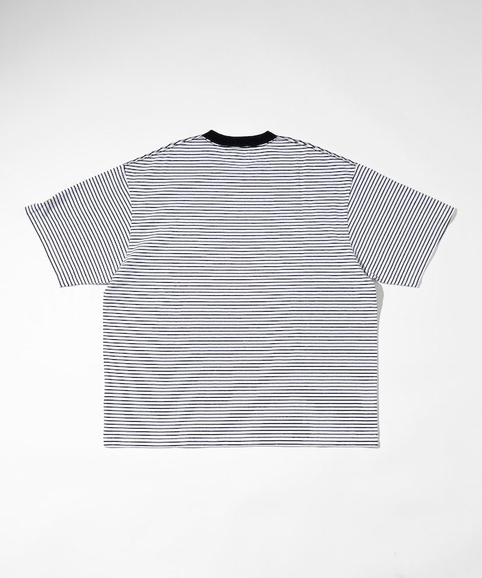 FREAK'S STORE MLB Major League Baseball Pin Border T-Shirt 短袖條紋T恤