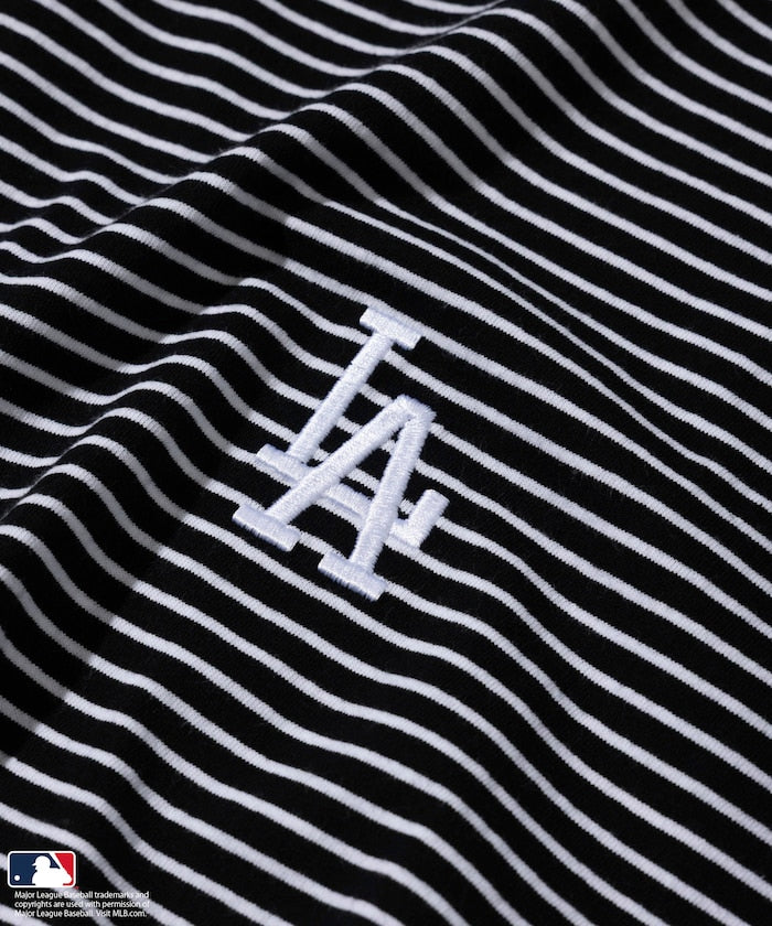 FREAK'S STORE MLB Major League Baseball Pin Border T-Shirt 短袖條紋T恤
