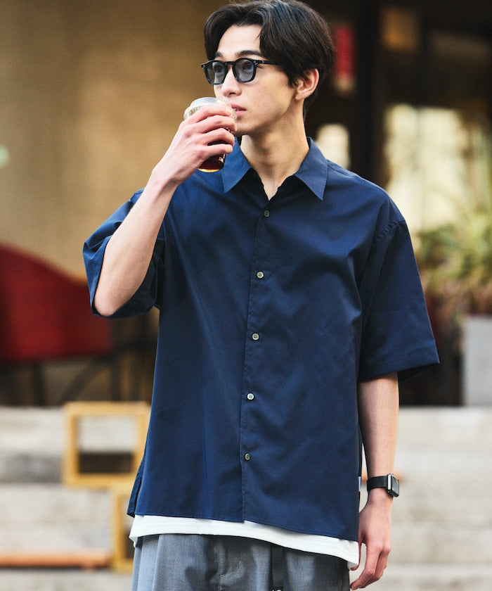FREAK'S STORE AiRide Relaxed Fit Tank Top Set Short Sleeve Shirt 寬鬆背心襯衫套組