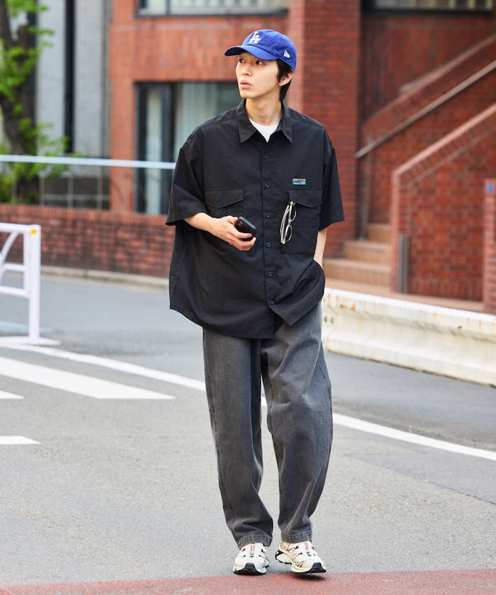 FREAK'S STORE Big silhouette multi-pocket design S/S shirt 多口袋設計短袖襯衫