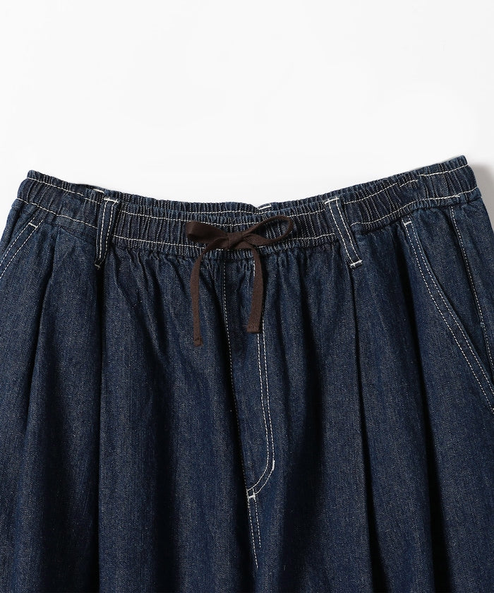 FREAK'S STORE Linen blend curved easy Pants 亞麻混紡休閒牛仔褲