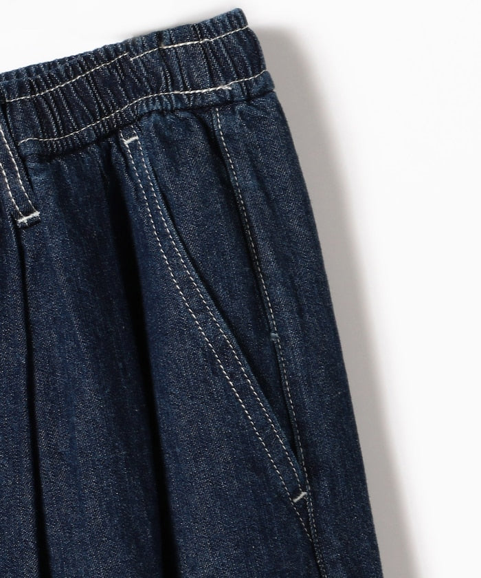 FREAK'S STORE Linen blend curved easy Pants 亞麻混紡休閒牛仔褲
