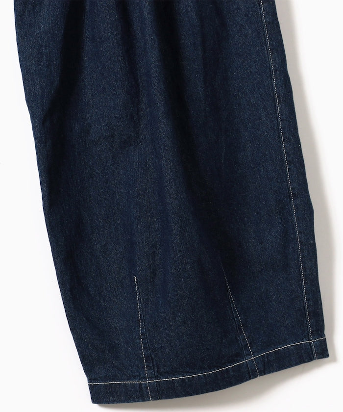 FREAK'S STORE Linen blend curved easy Pants 亞麻混紡休閒牛仔褲