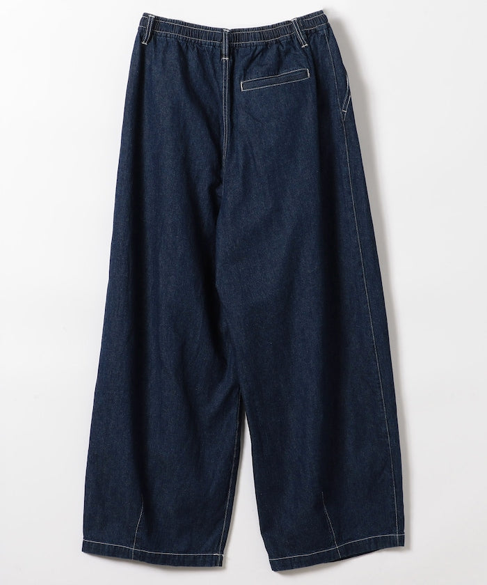 FREAK'S STORE Linen blend curved easy Pants 亞麻混紡休閒牛仔褲