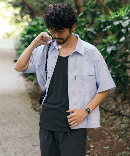 FREAK'S STORE x Foxfire Oxford Fishing Pocket Short 短袖口袋牛津襯衫