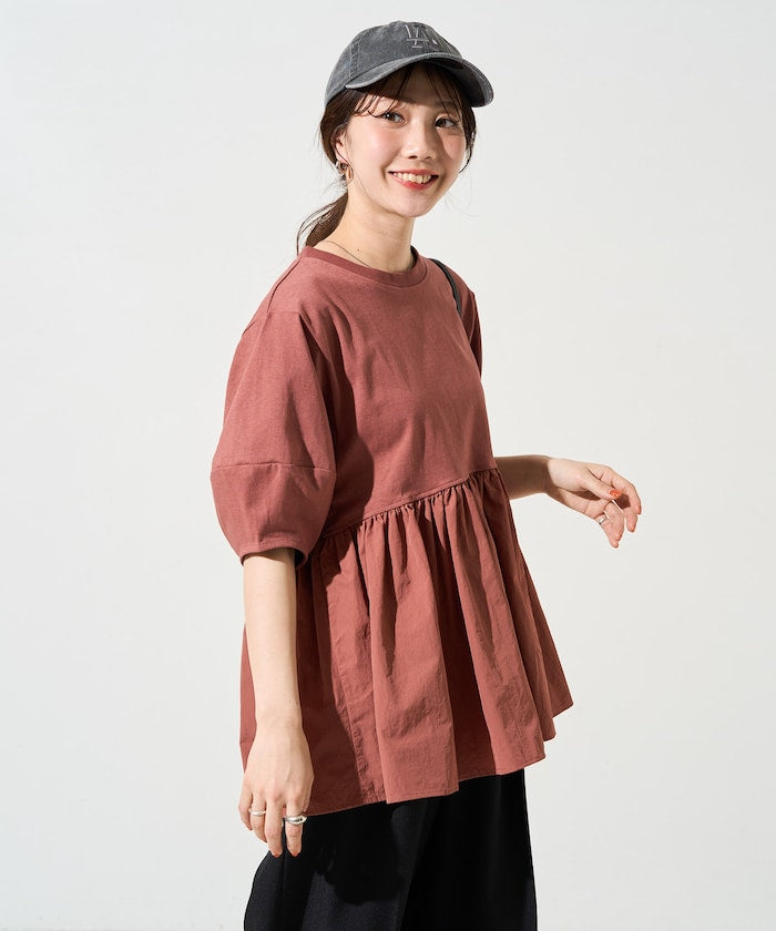 FREAK'S STORE 限定 燈籠袖層次短袖上衣