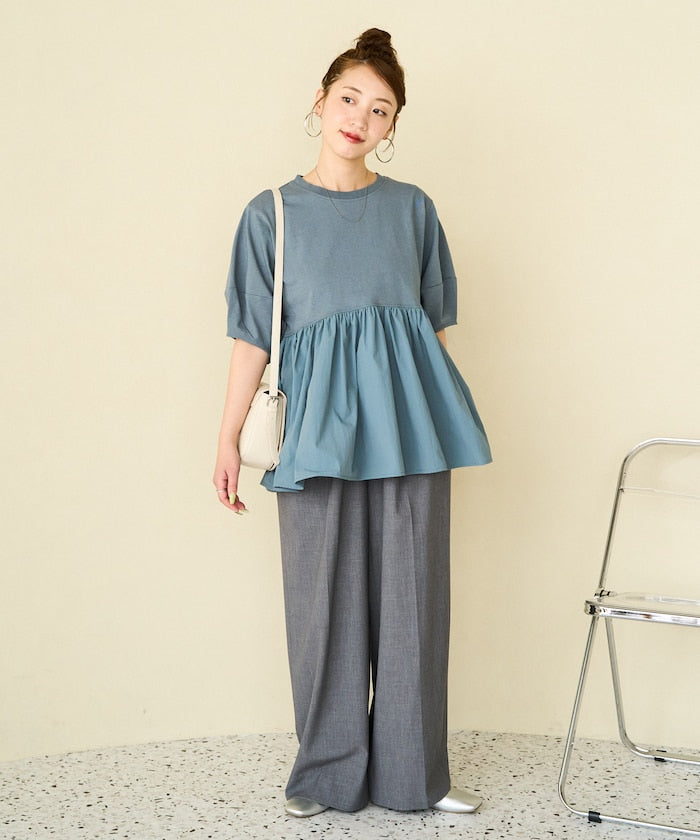 FREAK'S STORE 限定 燈籠袖層次短袖上衣