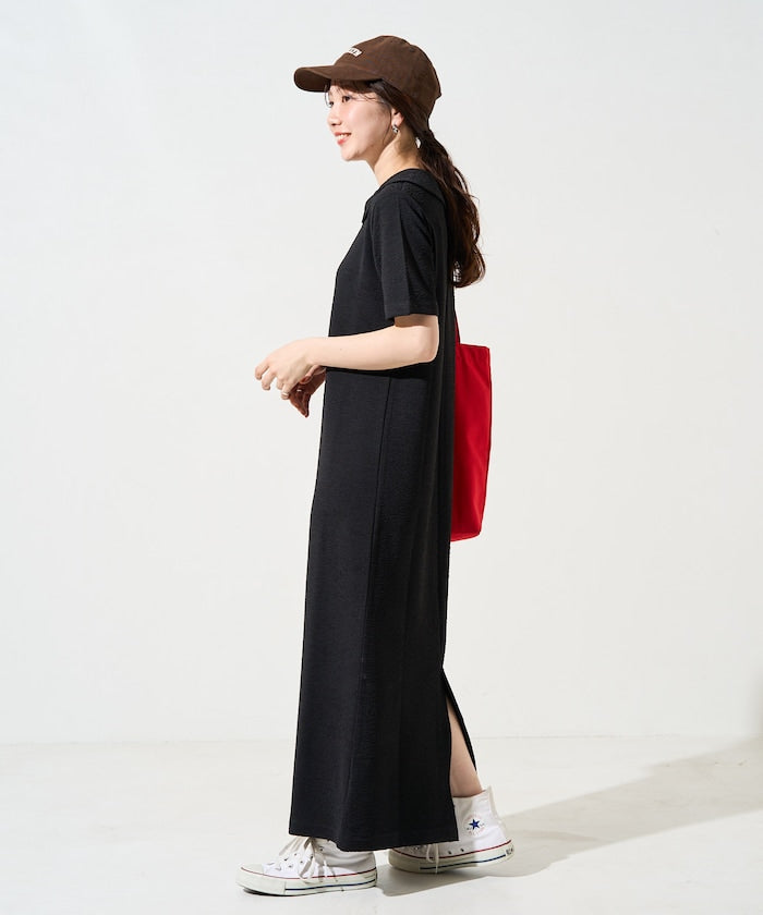 FREAK'S STORE 限定 皺褶Polo領短袖洋裝