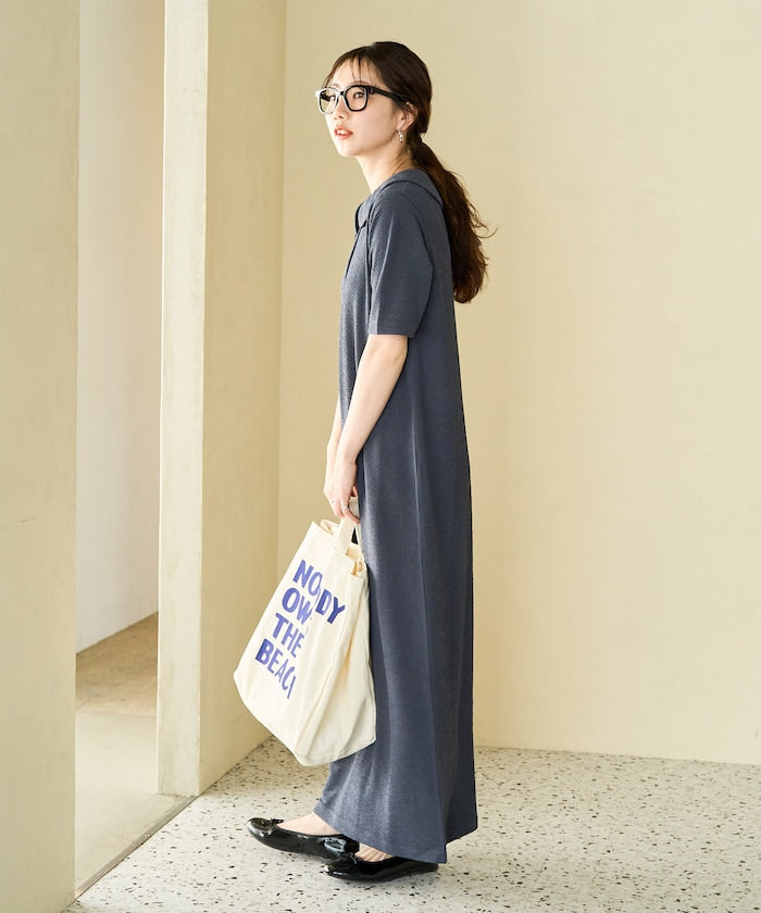 FREAK'S STORE 限定 皺褶Polo領短袖洋裝